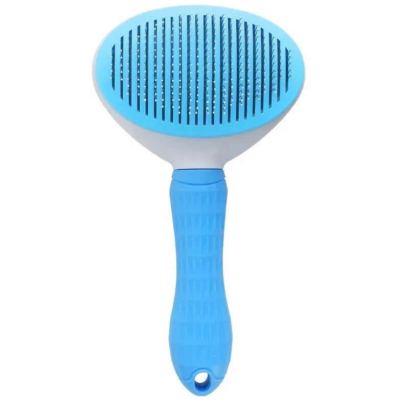 Self-Cleaning Pet Grooming
& Dematting Brush