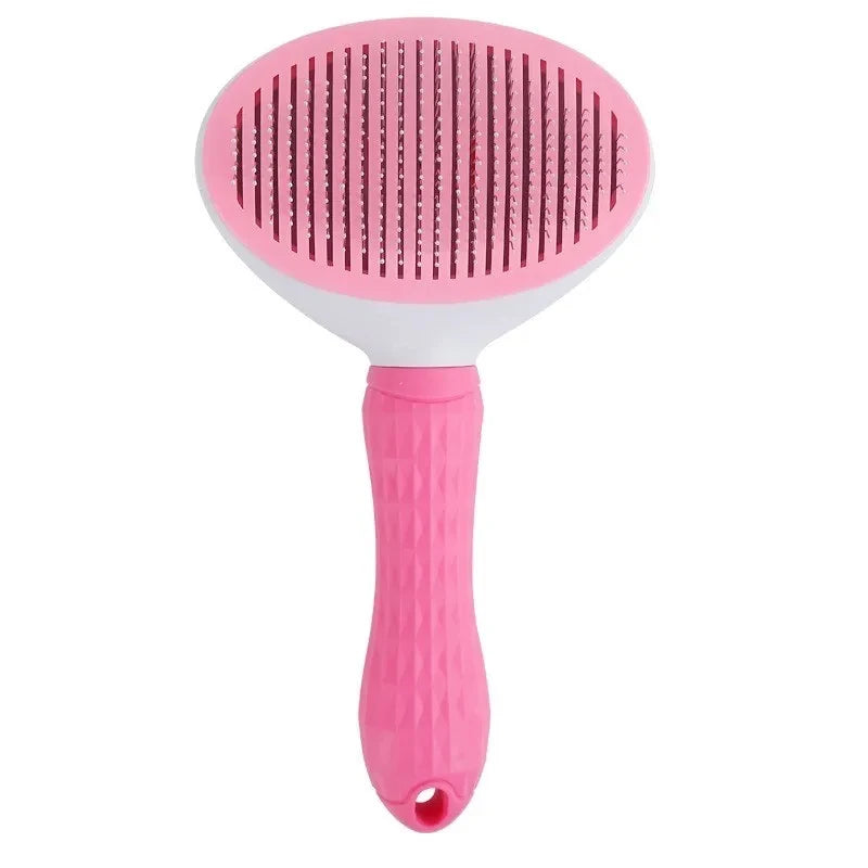 Self-Cleaning Pet Grooming
& Dematting Brush