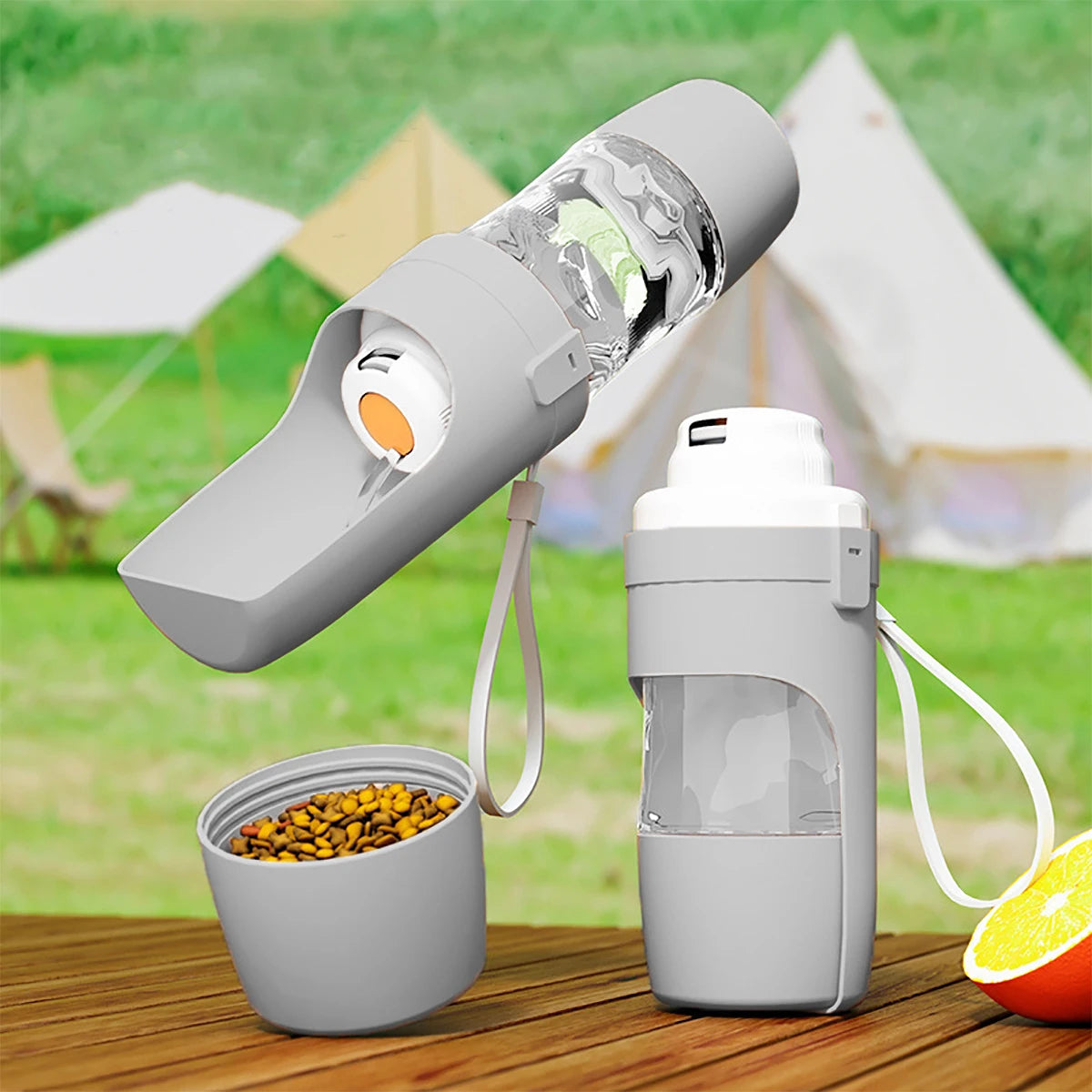 4-in-1 Portable Pet Travel Water & Food Bottle