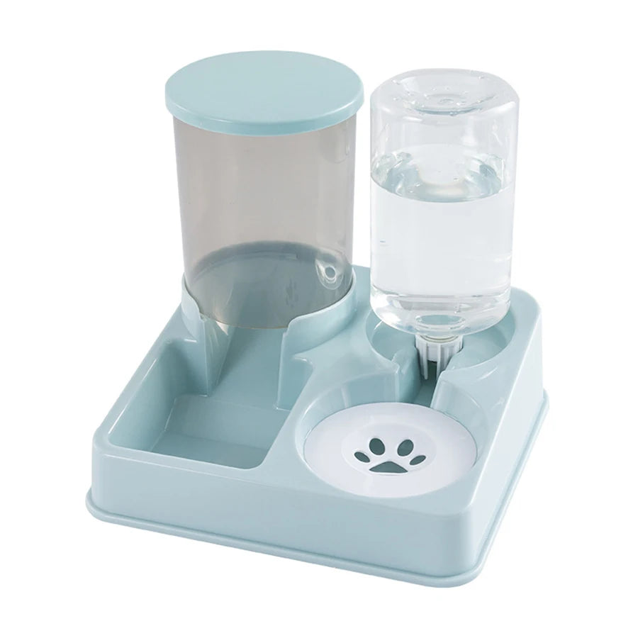 2-in-1 Gravity Pet Feeder & Waterer Station